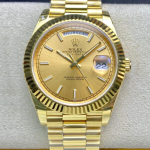 Replica Rolex Day Date M228238-0003 40MM EW Factory Gold Dial watch