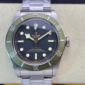 Replica Tudor Heritage Black Bay Green Harrods Special Edition 79230G ZF Factory Black Dial watch