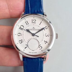 Replica Jaeger-LeCoultre Rendez-Vous 3448420 Blue Leather Strap White Dial watch