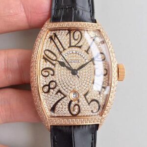 Replica Franck Muller 8880 SC DT Rose Gold Diamonds Dial watch