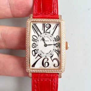 Replica Franck Muller Ladies Long Island 1952 952 QZ D CD GF Factory Silver Dial watch