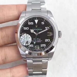 Replica Rolex Air-King 116900 JF Factory Black Dial watch