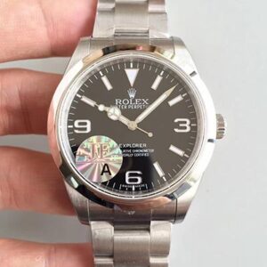 Replica Rolex Air King M116900-0002 JF Factory Black Dial watch