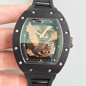 Replica Richard Mille RM023 Rose Gold Eagle Skeleton Dial watch