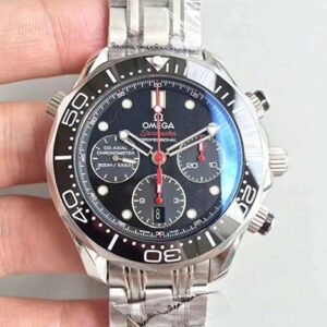 Replica Omega Seamaster Diver 300M Co-Axial Chronograph 212.30.44.50.01.001 V2 Black Dial watch
