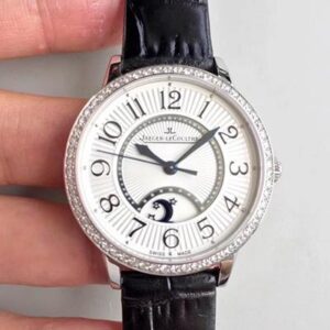 Replica Jaeger-LeCoultre Rendez-Vous 3612420 Black Leather Strap White Dial watch