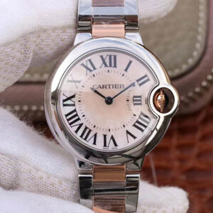 Replica Ballon Bleu De Cartier W69201 Ladies 33MM V6 Factory Pink Dial watch