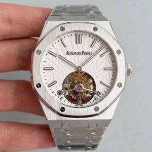 Replica Audemars Piguet Royal Oak Tourbillon Extra Thin 26522 R8 Factory White Dial watch