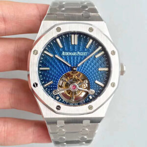 Replica Audemars Piguet Royal Oak 26522 Tourbillon Extra Thin R8 Factory Blue Dial watch