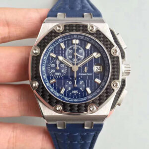 Replica Audemars Piguet Royal Oak Offshore Juan Pablo Montoya 26030PO.OO.D001IN.01 JF Factory V2 Blue Dial watch