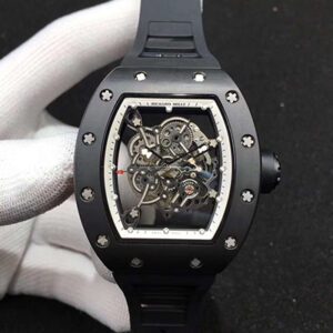 Replica Richard Mille RM055 KV Factory Ceramic White Skeleton Dial watch