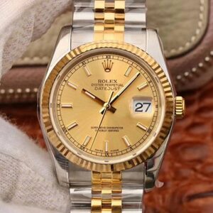 Replica Rolex Datejust 36MM 116233 AR Factory V2 Champagne Dial watch