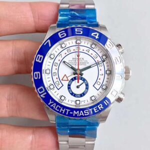 Replica Rolex Yacht-Master II 116680 JF Factory White Dial watch