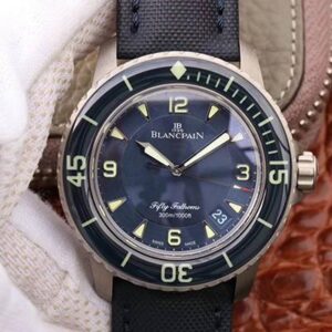 Replica Blancpain Fifty Fathoms 5015-12B40-O52 ZF Factory Blue Dial watch