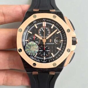 Replica Audemars Piguet Royal Oak Offshore QE2 Cup 2016 26406FR.OO.A002CA.01 JF Factory V5 Black Dial watch