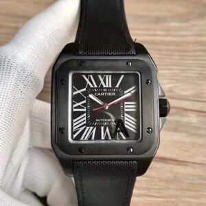 Replica Cartier Santos 100 XL WSSA0006 V6 Factory Black Dial watch