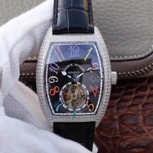 Replica Franck Muller Crazy Color Dreams Tourbillon 8880 Black Dial watch
