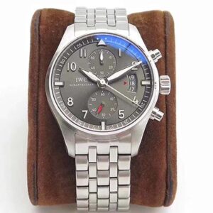 Replica IWC Pilot Spitfire Chronograph IW387804 ZF Factory Anthracite Dial watch