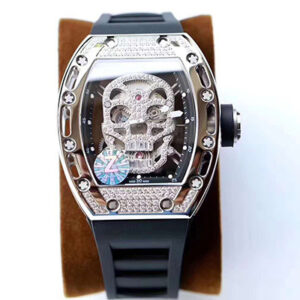 Replica Richard Mille RM052 Titanium Z Factory Diamond Skull Dial watch