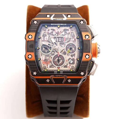 Replica Richard Mille RM011-03 McLaren Automatic Flyback Chronograph KV Factory Skeleton Dial watch