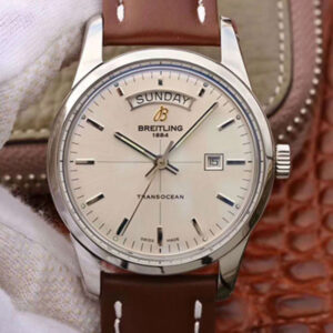 Replica Breitling Transocean Day Date A4531012/G751/437X/A20BA.1 V7 Silver Dial watch