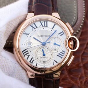 Replica Cartier Ballon Bleu Chronograph W6920074 ZF Factory Silver Dial watch