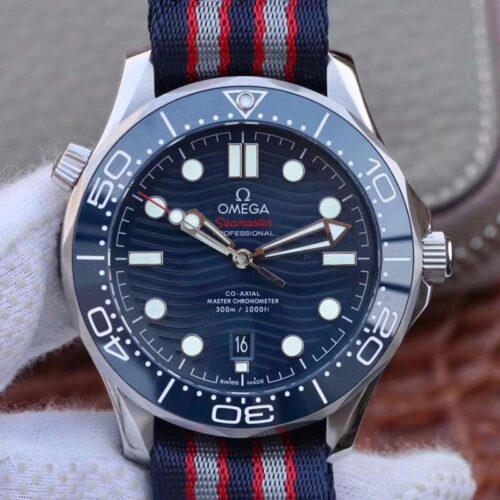 Replica Omega Seamaster Diver 300m 210.30.42.20.03.001 VS Factory Blue Wave Dial watch