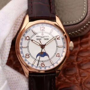 Replica Vacheron Constantin FiftySix Day-Date 4000E/000R/B438 Rose Gold White Dial watch