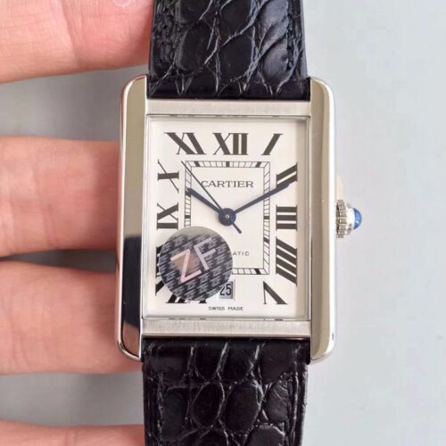 Replica Cartier Tank Solo XL Automatic W5200027 ZF Factory White Dial watch