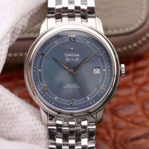 Replica Omega De Ville Prestige 424.10.40.20.03.002 MKS Factory Blue Dial watch