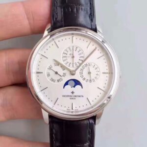 Replica Vacheron Constantin Patrimony Perpetual Calendar 43175/000P-B190 White Dial watch