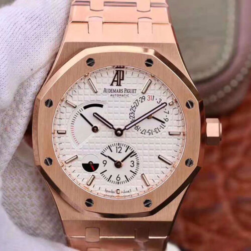 Replica Audemars Piguet Royal Oak GMT 41MM 26120 TWA Factory White Dial watch