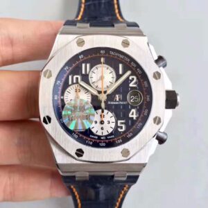 Replica Audemars Piguet Royal Oak Offshore Navy 26470ST.OO.A027CA.01 JF Factory V2 Blue Dial watch