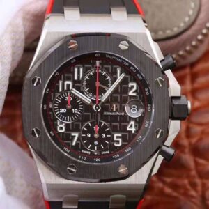 Replica Audemars Piguet Royal Oak Offshore Chronograph Edition Dark Knight 26470 JF Factory V2 Black Dial watch