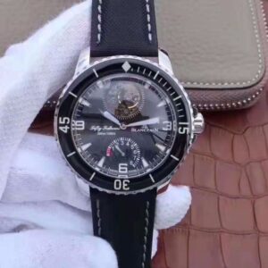 Replica Blancpain Fifty Fathoms Tourbillon 8 Days 5025-1530-52A Black Dial watch
