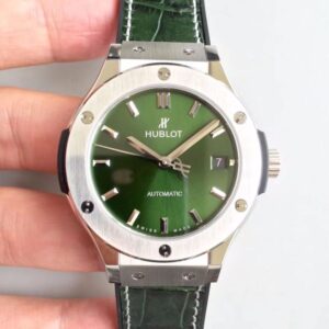 Replica Hublot Classic Fusion 38MM 511.NX.8970.LR JJ Factory Green Dial watch
