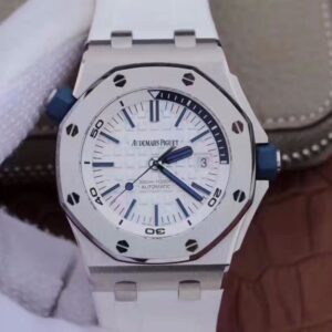 Replica Audemars Piguet Royal Oak Offshore Diver 15710ST.OO.A010CA.01 JF Factory White Dial watch