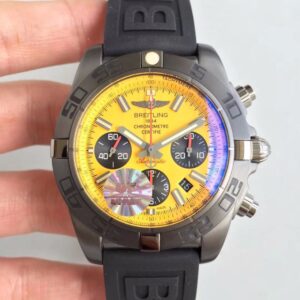 Replica Breitling Chronomat Blacksteel MB0111C3/I531/262S/M20DSA.2 GF Factory Yellow Dial watch