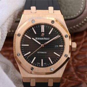Replica Audemars Piguet Royal Oak 15400OR.OO.D002CR.01 JF Factory Black Dial watch