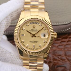 Replica Rolex Day-Date II 218238 40MM EW Factory Yellow Gold Dial watch