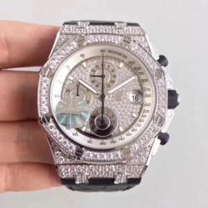 Replica Audemars Piguet Royal Oak Offshore 26067BC.ZZ.D002CR.01 JF Factory Diamonds Dial watch