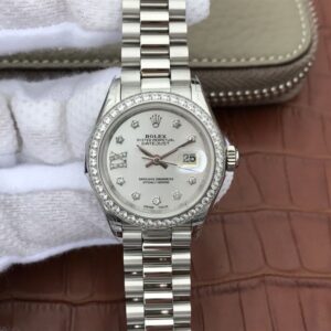 Replica Rolex Lady Datejust 279136RBR 28mm Silver Dial watch