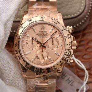 Replica Rolex Daytona Cosmograph 116508 JH Factory Rose Gold Dial watch
