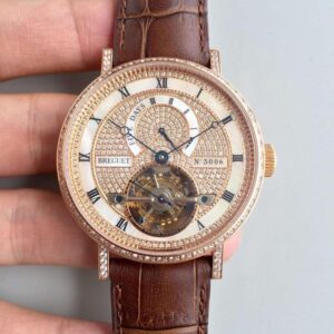 Replica Breguet Classique Complications Tourbillon 5317BR/12/9V6 Diamond Dial watch