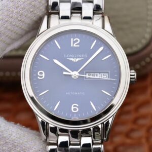Replica Longines Flagship Double Calendar L4.899.4.12.601 GK Factory Blue Dial watch
