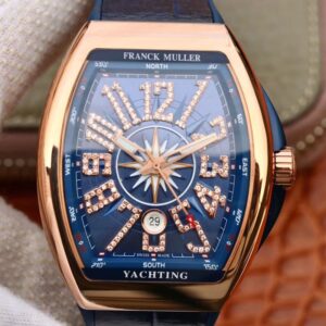 Replica Franck Muller Vanguard V45 25th Anniversary Blue Dial watch