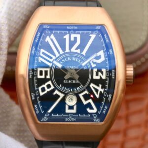Replica Franck Muller Vanguard V45-02 Rose Gold Black Dial watch