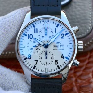 Replica IWC Pilot Chronograph IW377725 ZF Factory White Dial watch