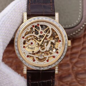 Replica Piaget ALTIPLANO G0A39125 Rosegold Skeleton Dial watch