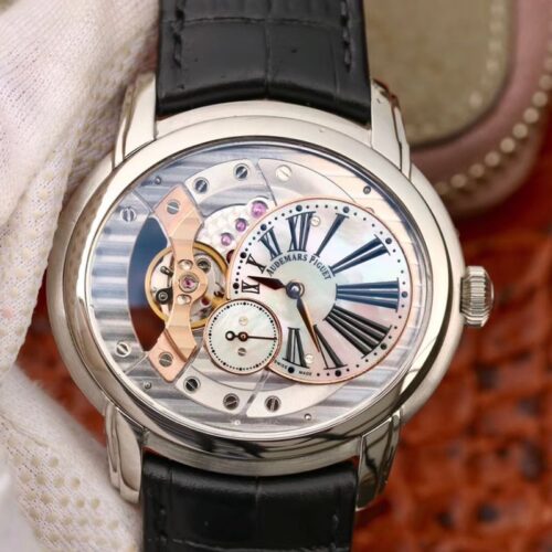 Replica Audemars Piguet Millenary 4101 15350ST.00.D002CR.02 V9 Factory Skeleton Dial watch